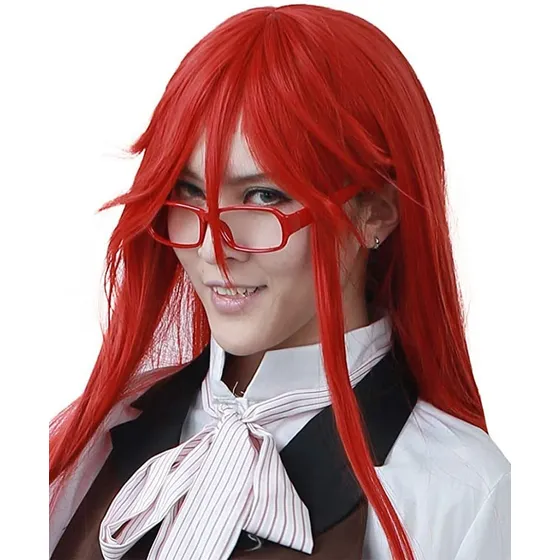 Aplicable A Black Butler Cosplay, Grell Sutcliff Peluca,