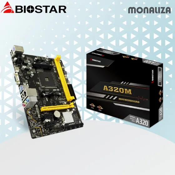 Tarjeta Madre Biostar A320mh + Proces Amd Athlon 3000g Combo