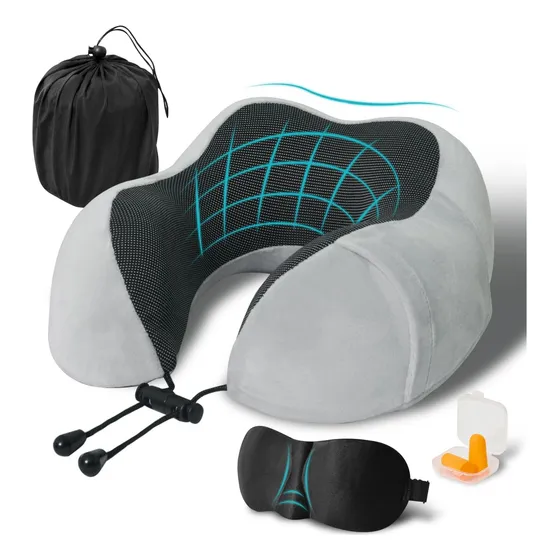 Almohada Cuello Especial Para Viajes Cojin Viscoelastico