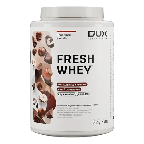 Whey protein Dux Nutrition FreshWhey em pó sabor Chocolate belga e avelã x 900g