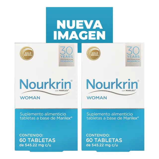 Pack 2 Nourkrin Woman Tratamiento Anticaída Mujer 60tabs