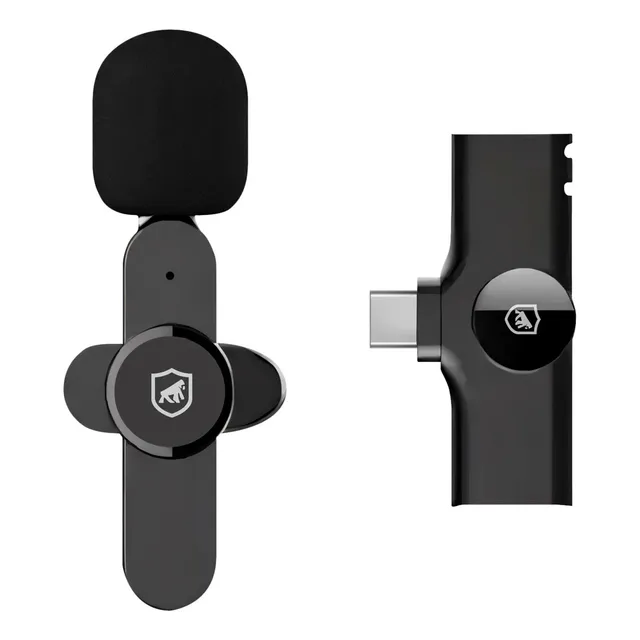 Microfone Sem Fio Lapela Para Android Tipo C Original