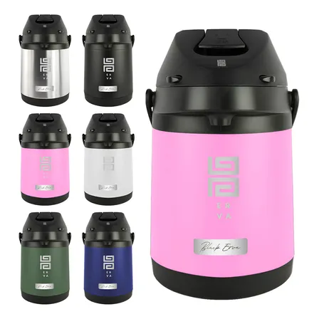 Garrafa Térmica Black Erva Inox 2,5l - Quente E Frio