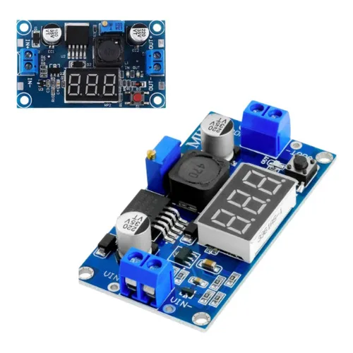 Regulador De Tensão Ajustável Lm2596 Dc Dc Step-down Display