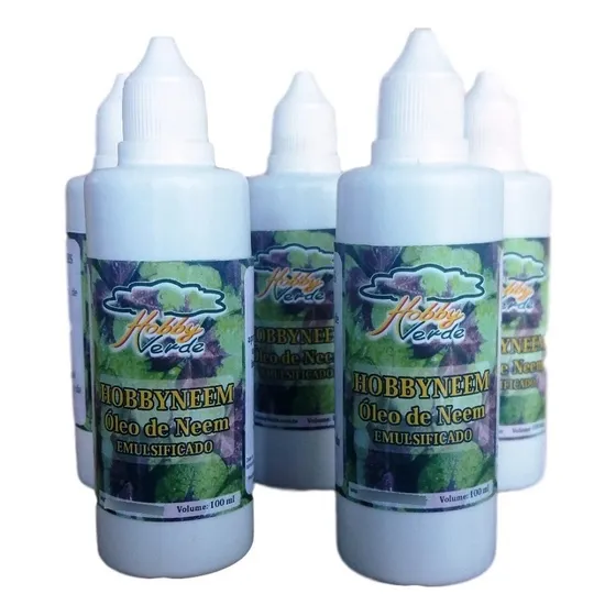 Óleo Vegetal De Neem Emulsionável Puro - 100 Ml (rende 20 L)