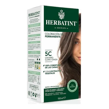 Tintura Permanente 5c - Castaño Claro Ceniza Herbatint