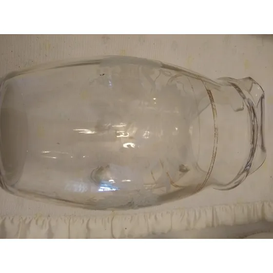 Jarra De Cristal Y 5 Vasos