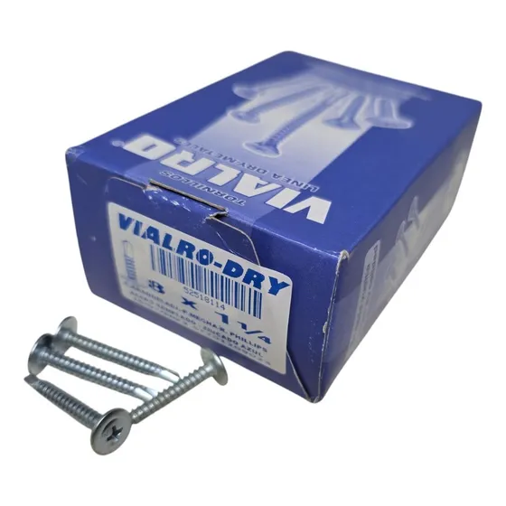 200 Tornillos Autoperforante T1 8x1 1/4 - 32mm Punta Mecha