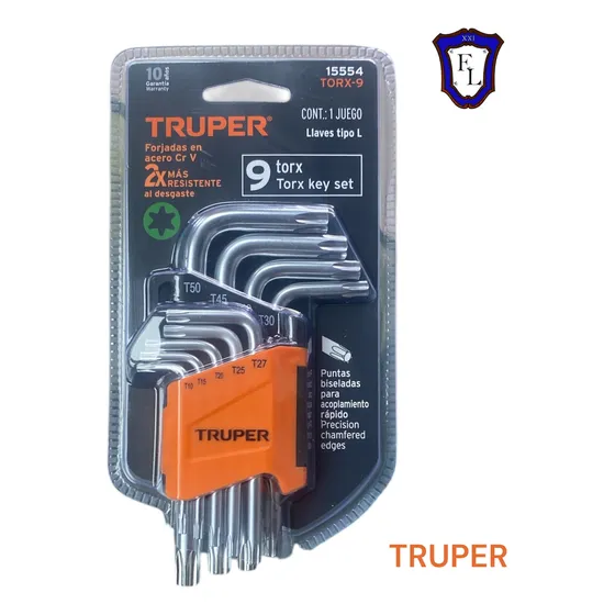 Juego De 9 Llaves Allen Torx