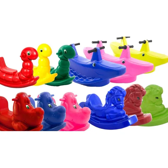 Kit Para Parques Cavalo Nhoca Cachorro Jácare Diversão Cor