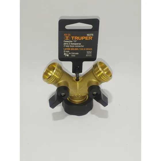 Conector Y Para 2 Mangueras Truper