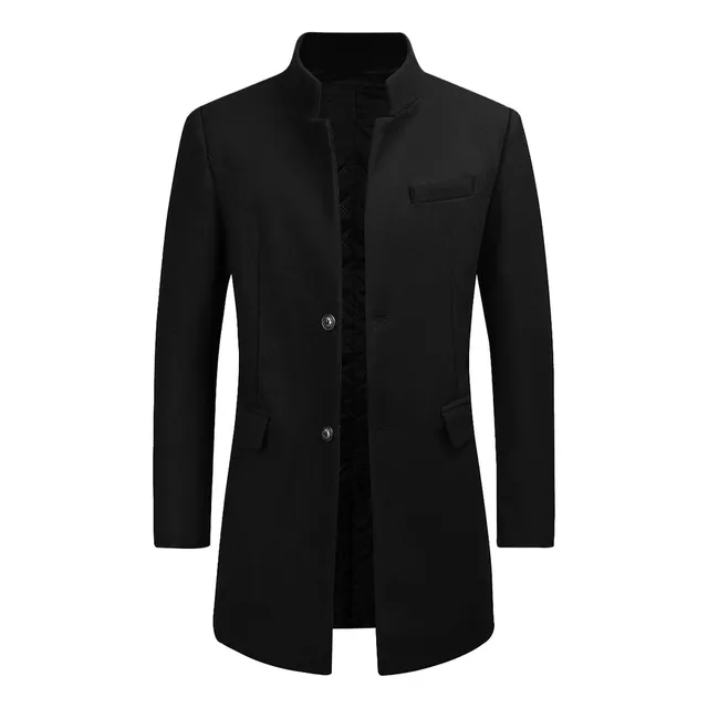 Gabardina De Negocios De Lana For Otoño E Invierno