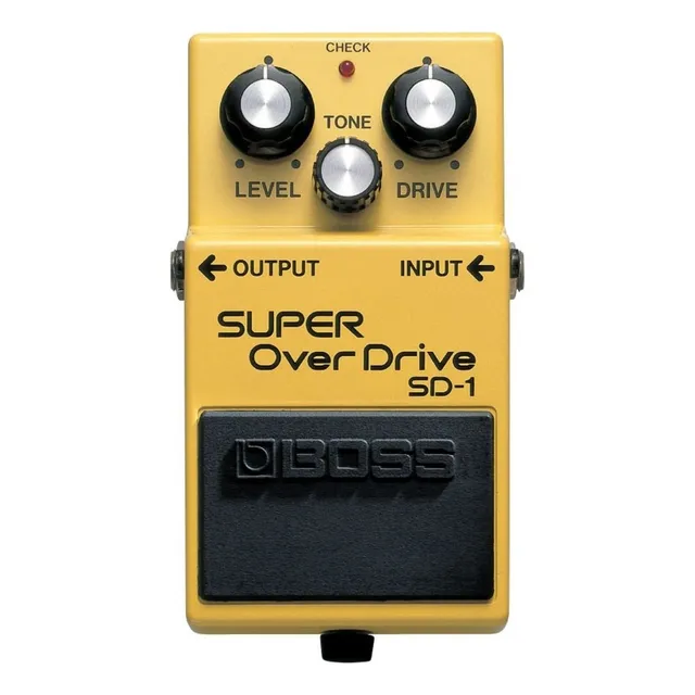 Pedal de efecto Boss Super OverDrive SD-1 amarillo