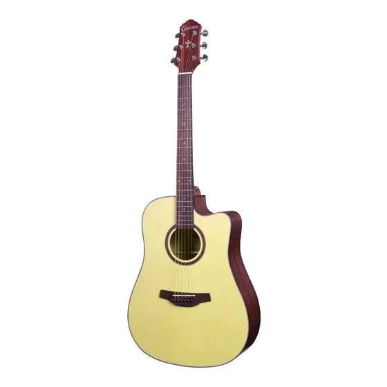 Violão Crafter Silver Hd-100ce Dreadnought Sapele Natural.