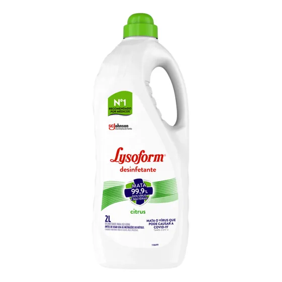 Desinfetante Líquido Citrus Limpeza Pesada e Eficiente 2L Lysoform