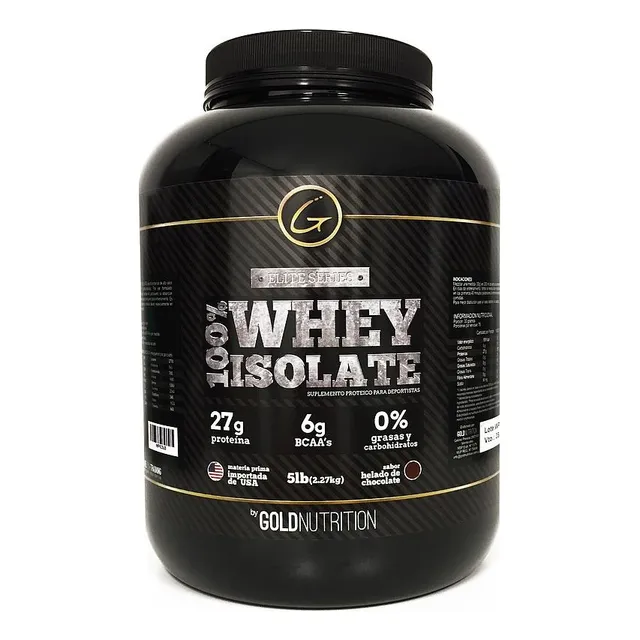 Proteína Gold Nutrition 100% Whey Isolate 5 Lb