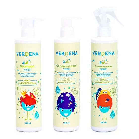 Kit Infantil Cabelinhos Mágicos
