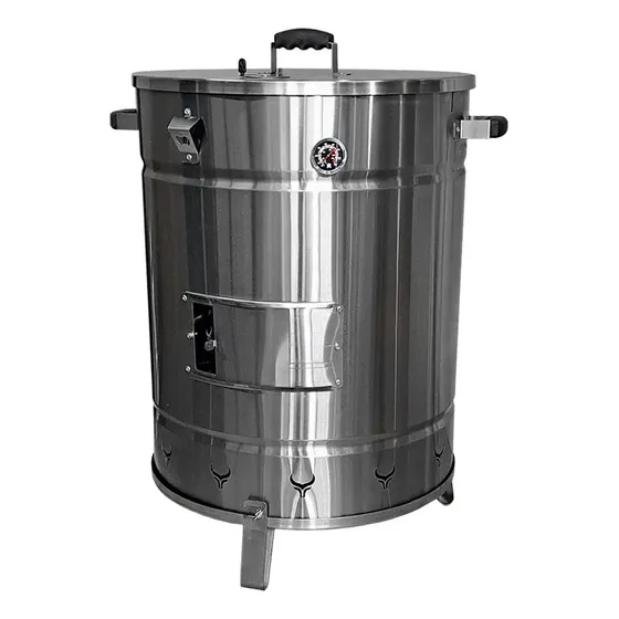 Barril Ahumador - Asador Extra Grande De Acero Inoxidable 