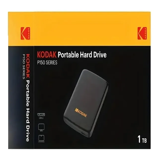 Disco Duro Externo 1tb Kodak P150 Usb 3.0 130m/s Negro