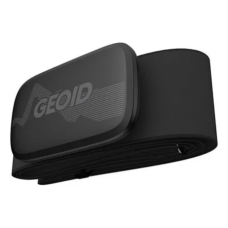 Banda cardiaca pectoral GEOID HS500 compatible con ANT+ y Bluetooth. Para uso deportivo, como ciclismo o running.