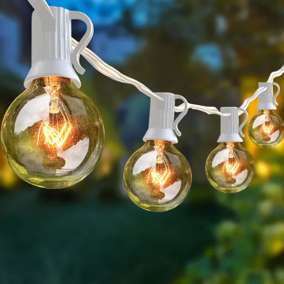 Extensión De Luces Decoración,navidad, 100 Bombillos Vidrio