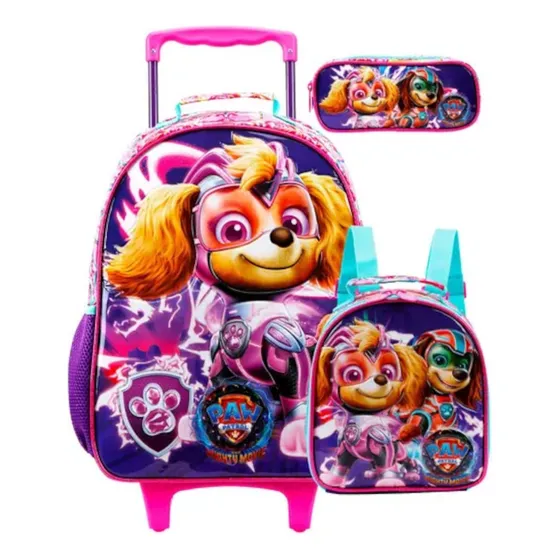 Mochila Rod Estojo Lancheira Patrulha Canina Skye-xeryus