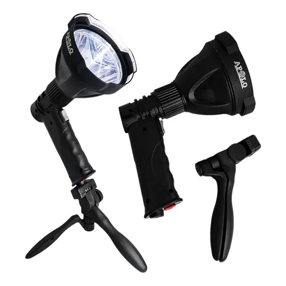 Reflector Linterna Busca Huellas Tripode 1500 Lumens Apolo Linterna Negro Luz Blanco