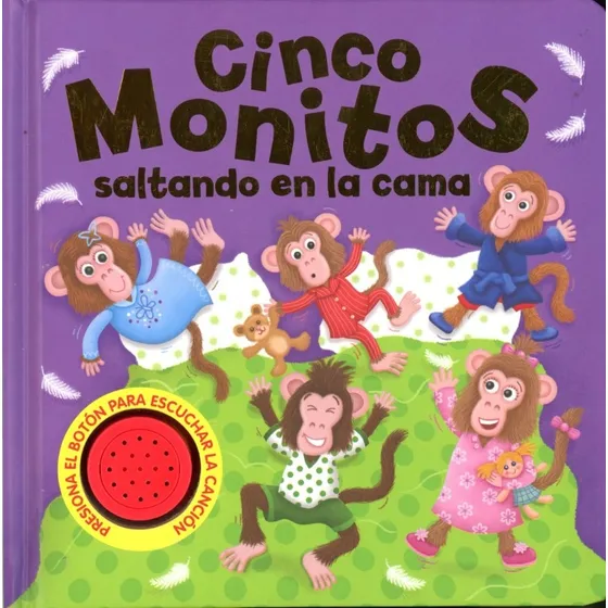 Canciones Del Jardín - Cinco Monitos Saltando En La Cama - V