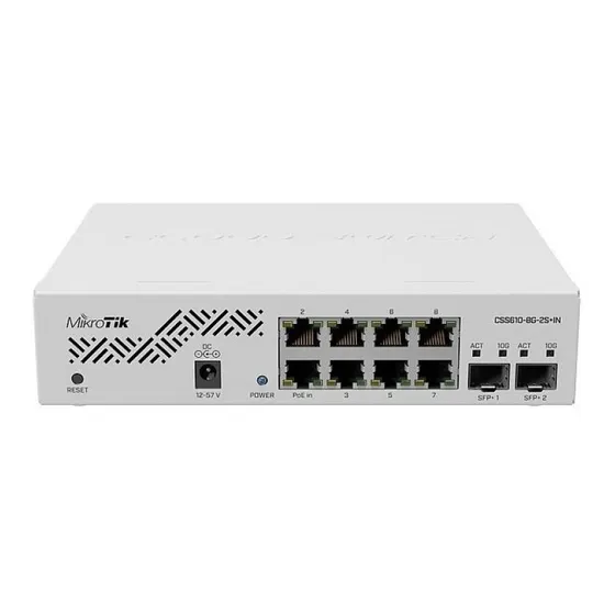 Mikrotik Cloud Smart Switch Css610-8g-2s+in