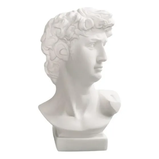 3 Cabeza Busto Estatua Resina Flor Maceta Escultura 6cm