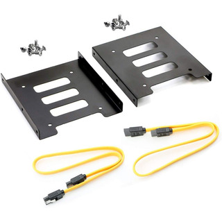 2 Soportes De Montaje Ssd Hdd + Cables Sata Ii 2 Soportes De Montaje Ssd Hdd + Cables Sata Ii