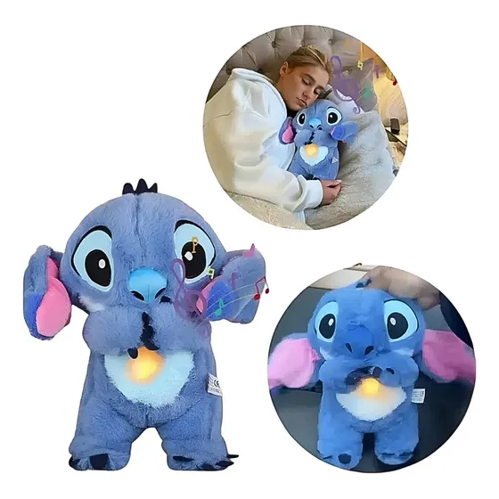 Peluche Stitch C/luz Y Sonido Respira