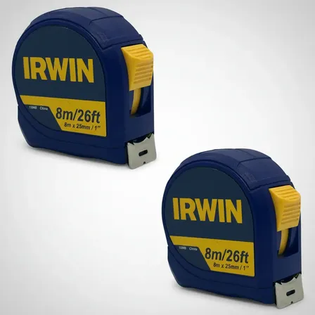 Kit 2 Trenas 8 Metros X 25mm Com Trava Irwin