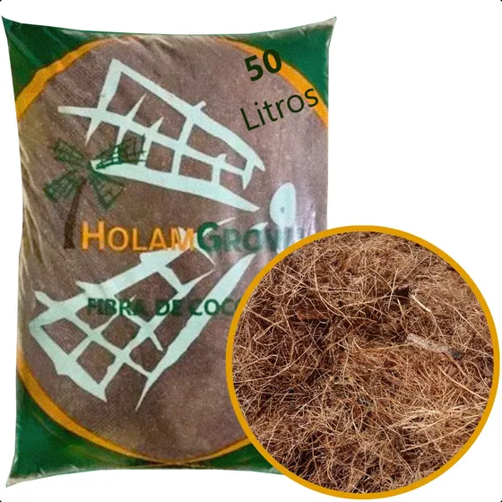 50l Fibra De Coco Natural Substrato Planta Kokedama Orquidea