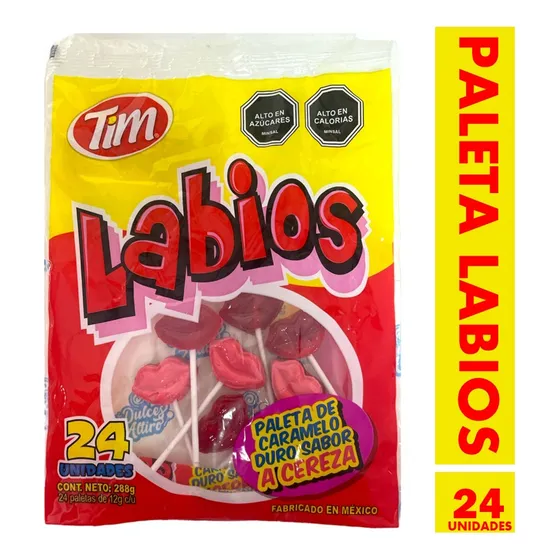Caramelos Paleta Labios (bolsa Con 24 Unidades)