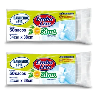 Saco De Lixo Embalixo Pia E Banheiro Perfumado 100 Unidades Saco De Lixo Embalixo Pia E Banheiro Perfumado 100 Unidades