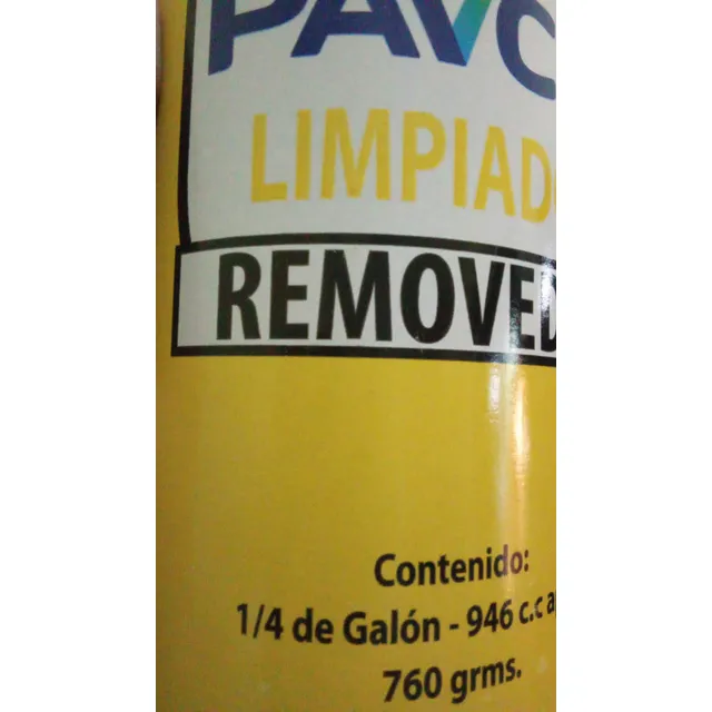 Limpiador Removedor Tuberias Pvc Marca Pavco 1/4 Galon 946ml