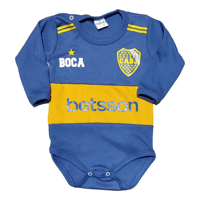 Body Bebe Algodon Boca Juniors