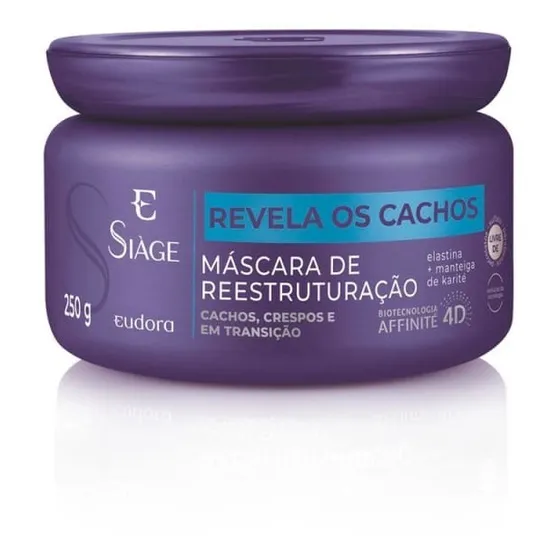 Eudora Siage Mascara De Reestruturação Revela Os Cachos 250g