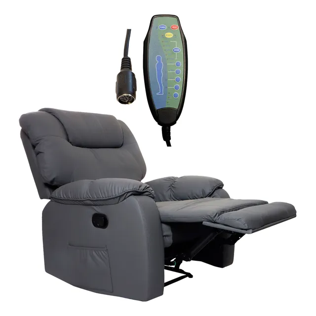 Sofa Sillon Reclinable Masaje Multifuncional Gris Eke