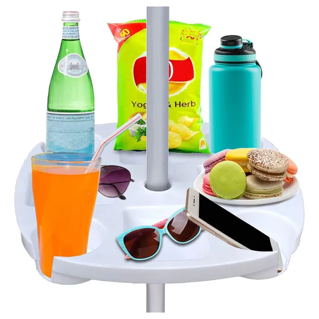 Mesa Con Sombrilla Ammsun 4 Apoyavasos 17 Pulgadas Modelo