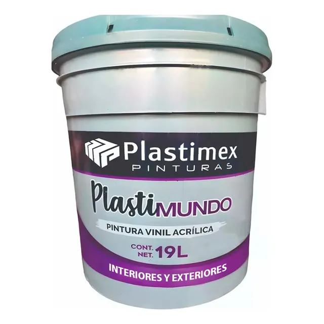 Pintura Vinilica Plastimex Colores Interiorexterior Color Plastimex 19l Blanco