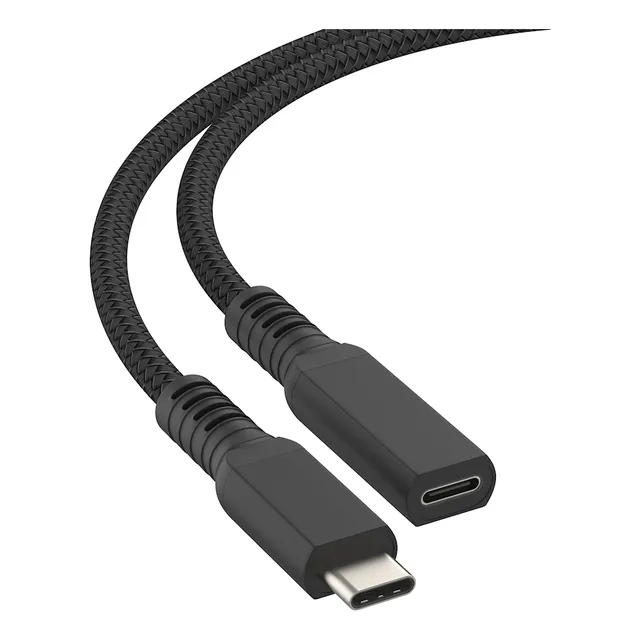 Cable Extension Alargue Usb-c Macho A Usb Tipo C Hembra 1m