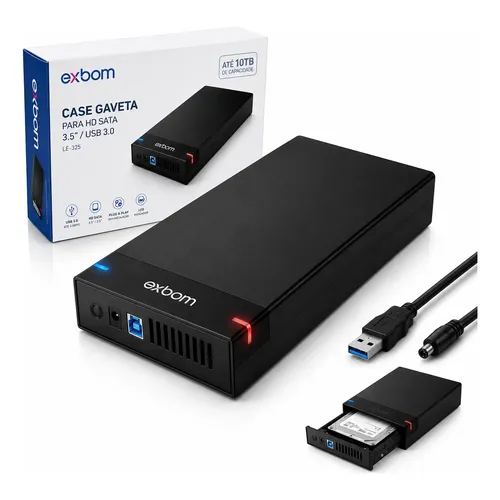Transforme Hd Note Sata 2.5 Em Hd Externo Case Gaveta Slim Cor