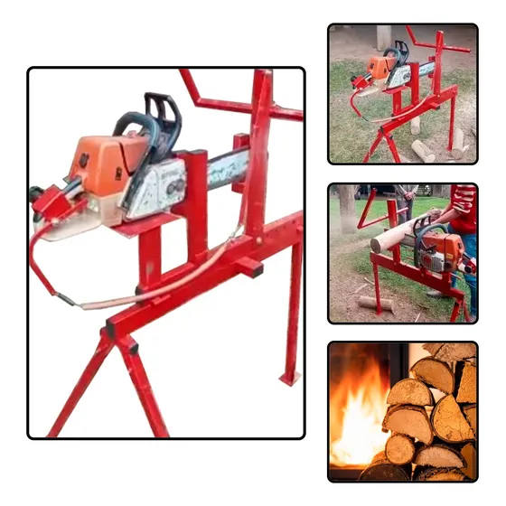 Suporte Cavalete P Motosserra Cortar Lenha Todos Os Modelos