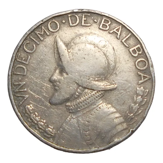 Panamá Moneda Un Décimo De Balboa 1966 - Km#10