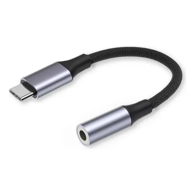 Adaptador De Audio Tipo C A Auxiliar Jack 3.5 Audífonos Usb