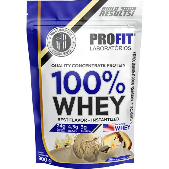 Profit 100% Whey Proteína 900g Sabor Chocolate Sabor Vainilla | Cuotas sin interés