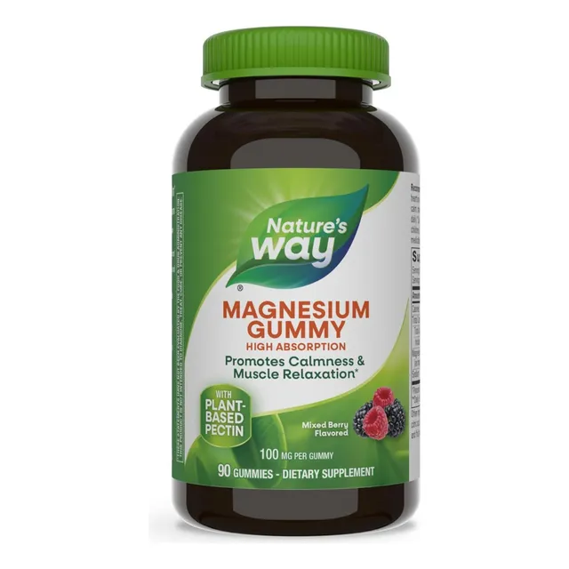 Magnesio Gummy Alta Absorción Nature's Way 90 Gomitas