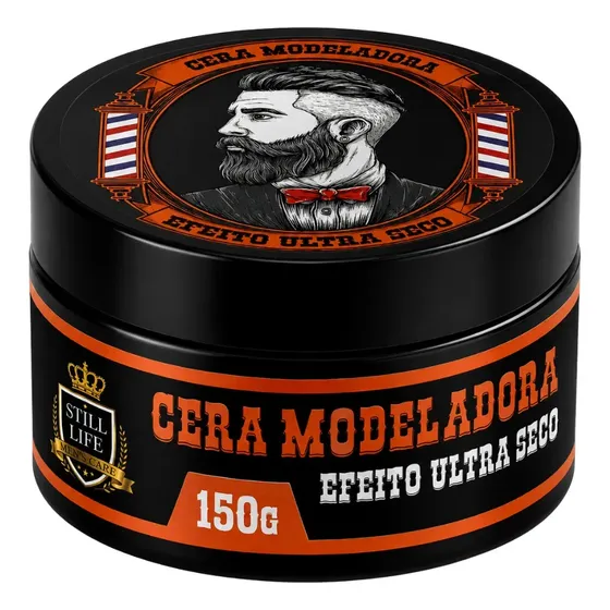 Pomada Cera Modeladora Still Life Cabelo Barba Bigode Ultra Seco Fixação Modelagem 150g